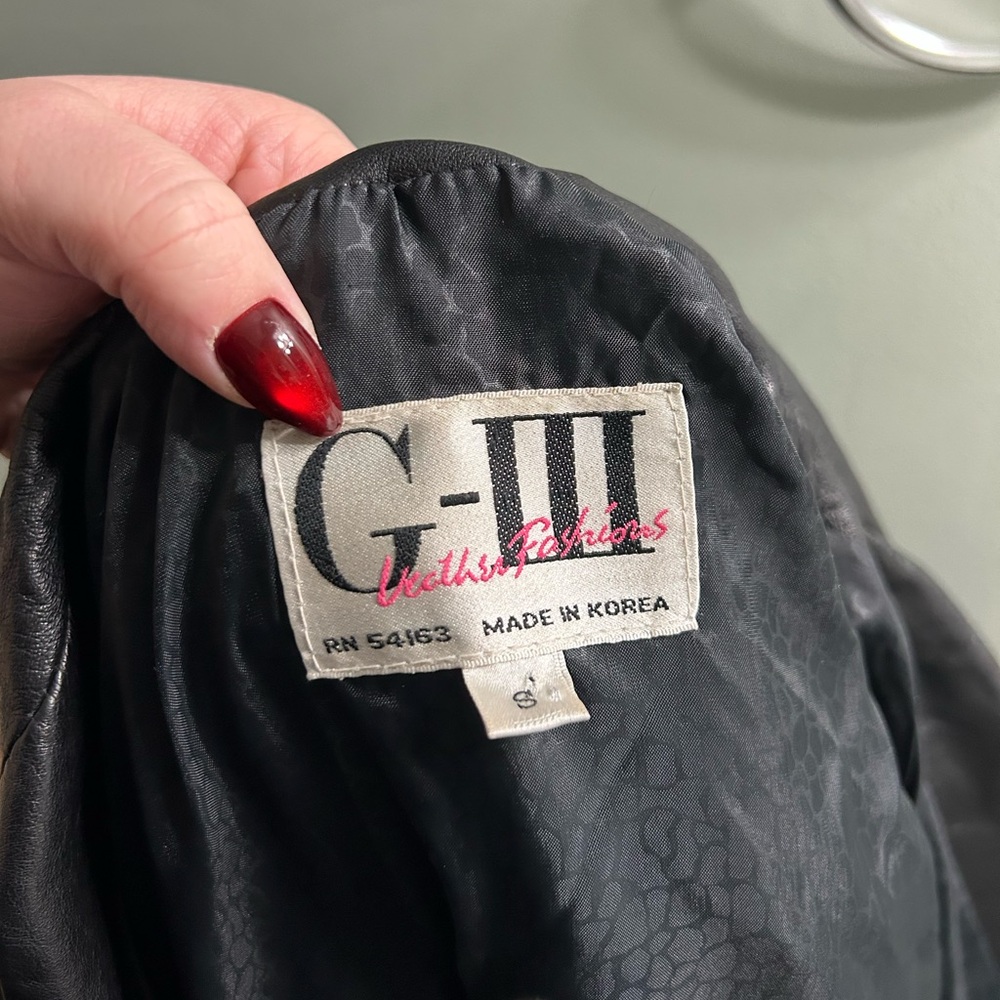 Vintage G-III Leather Jacket unique - Picture 5 of 10